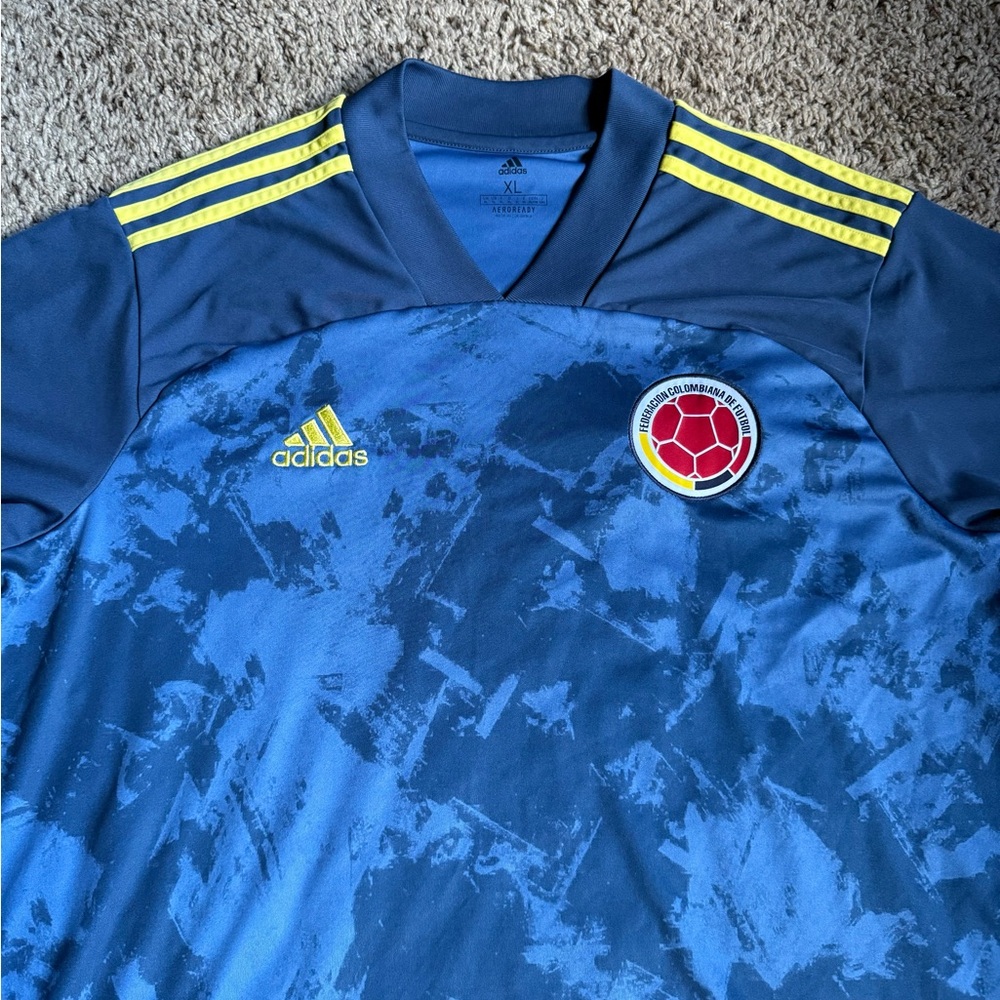 Adidas Jersey Federacion Colombiano De Futbol Colombia National Team Soccer XL